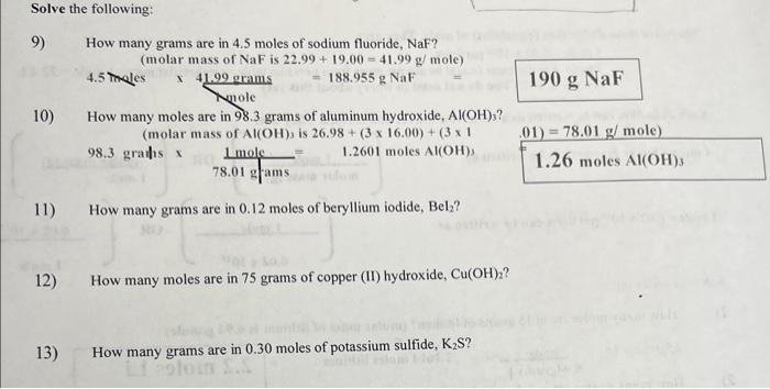 Exploring The Conversion: How Many Grams In 4.5 Moles Of Sodium Fluoride Naf